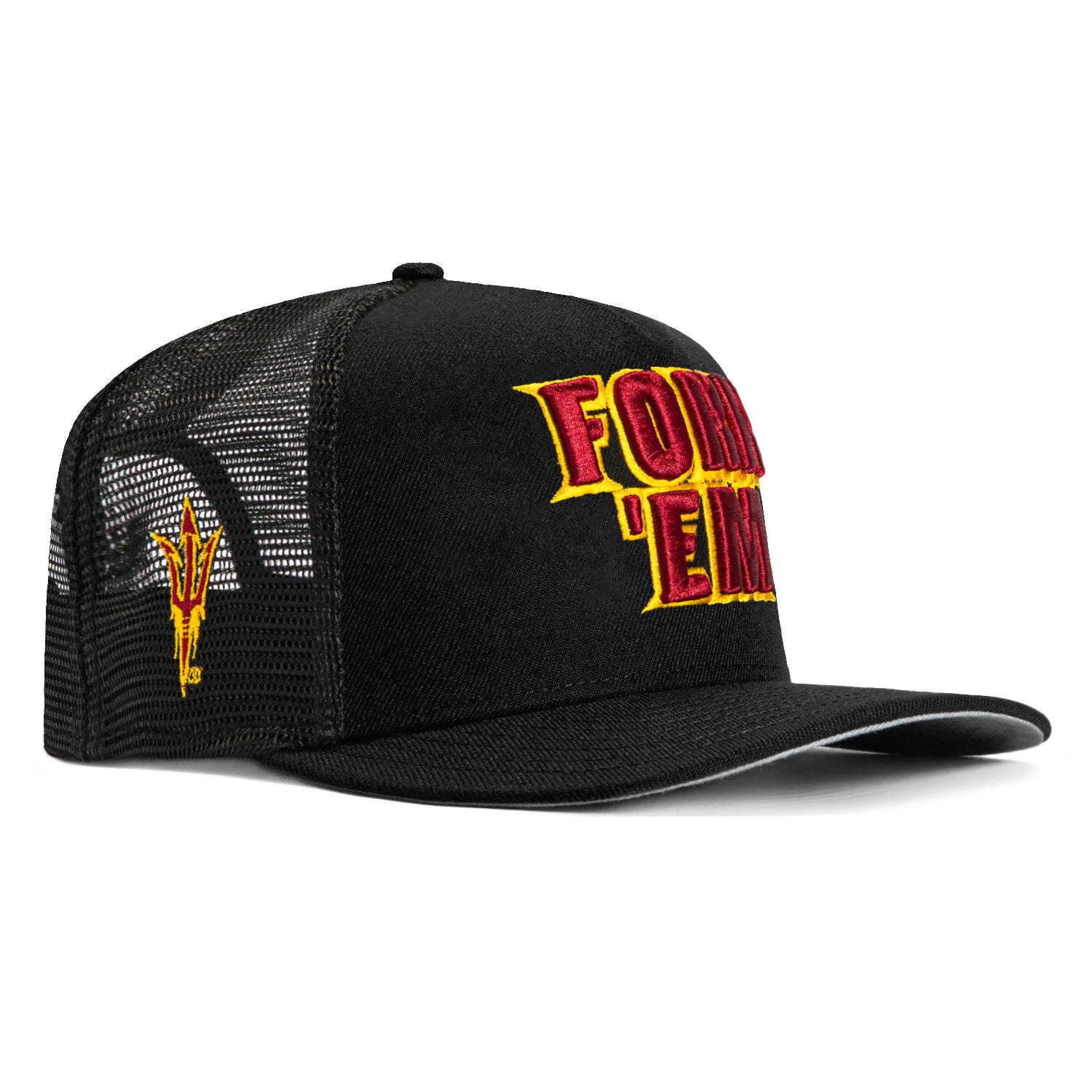 New Era 9Seventy Arizona State Sun Devils Snapback Trucker Hat with Logo Patch - Black | Official NCAA College Fan Gear for Sports & Casual Wear