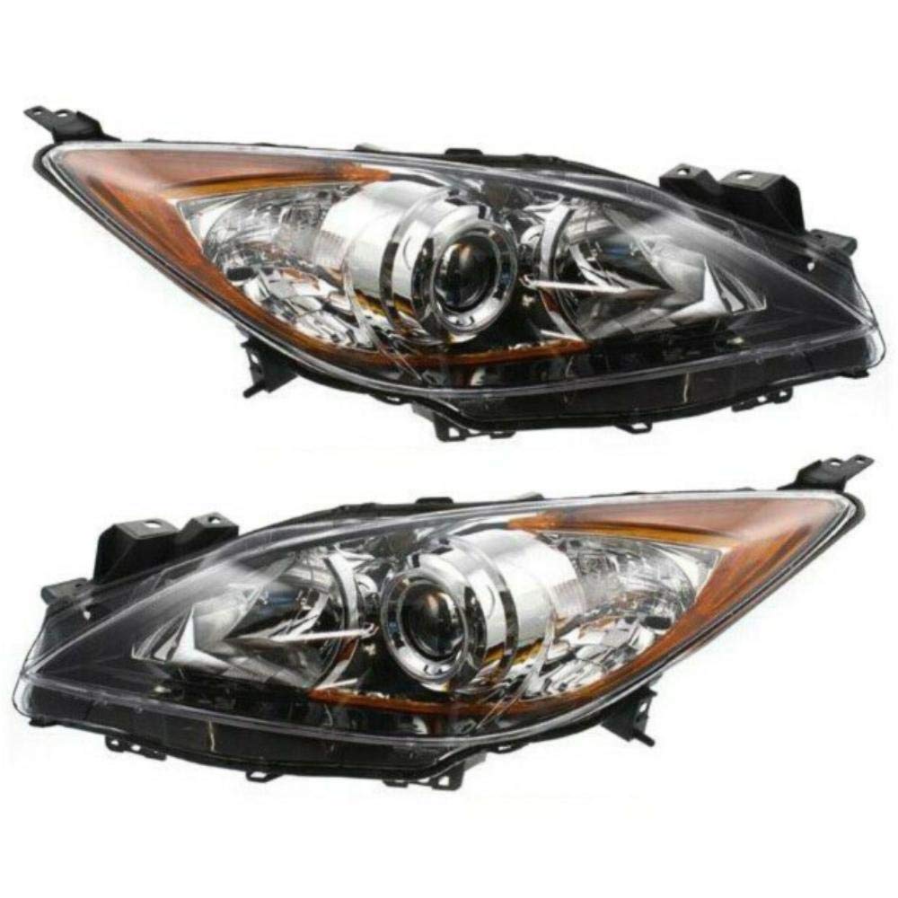BYEHAV Halogen Headlight Set - Left & Right Compatible with MA2518130, BBM4510K0K, BBM4510L0K, 10820979, MA2519130 - Perfect for Night Driving & Vehicle Upgrades