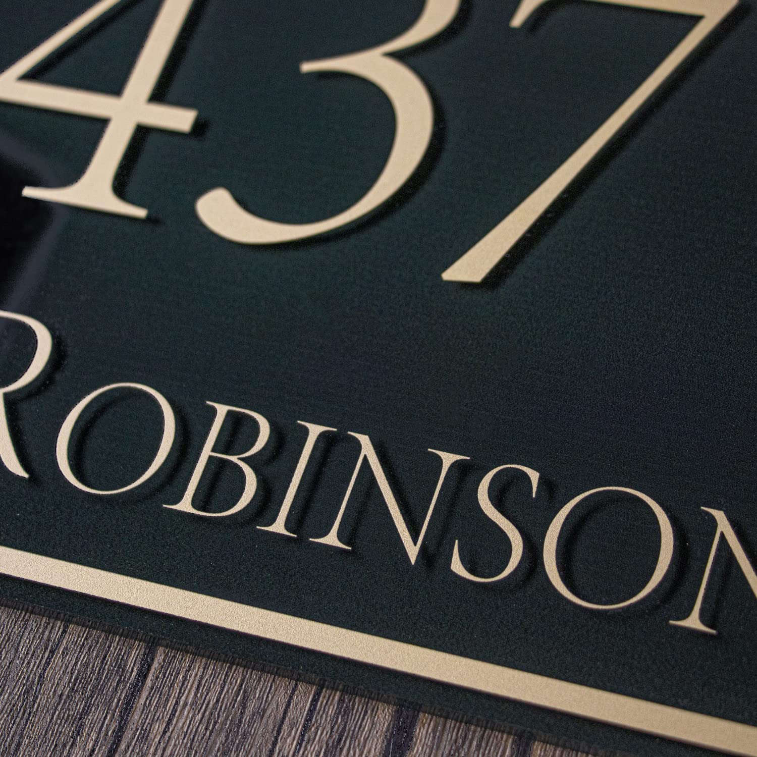 Custom House Number Sign - Personalized Address Plaque (13