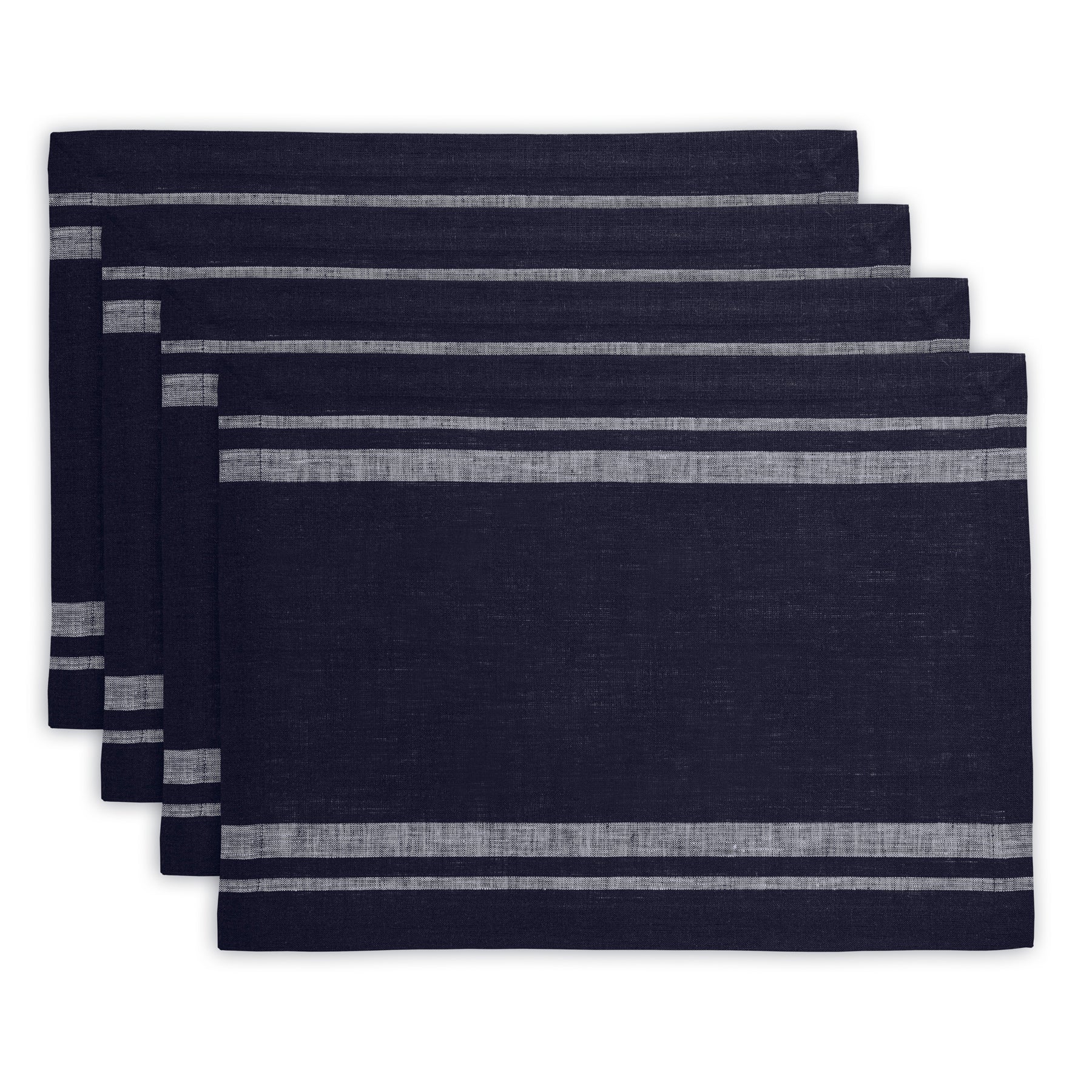 Grey and White French Stripe