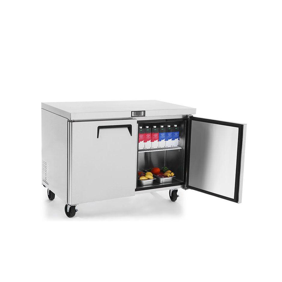 Atosa MGF8403 60-Inch 2-Door Undercounter Commercial Refrigerator - 17.2 Cu. Ft. Capacity - Perfect for Restaurants, Cafes, and Bars - Energy Efficient & Space-Saving Design