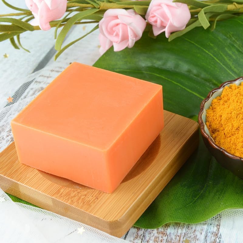 Natural Honey Glow Lemon Turmeric Kojic Soap Bar for Face & Body - Gentle Cleansing Formula for Sensitive Skin - Brightening & Even Skin Tone - Perfect for Daily Skincare Routine & Acne Treatment (Pack of 2)