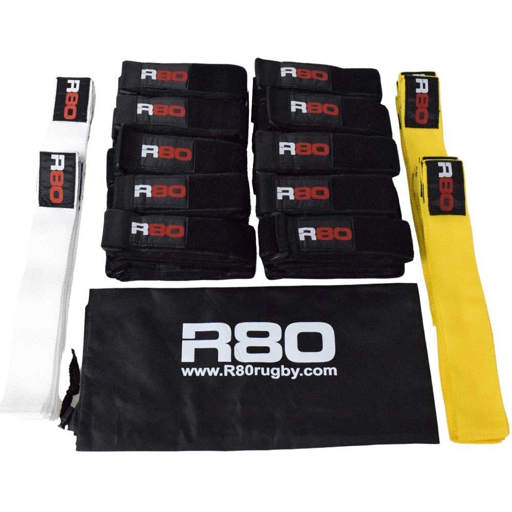 R80 Junior Rippa Rugby Sets for 30 Players - Complete Youth Rugby Equipment for Schools & Teams | Perfect for Training, Games & Sports Events