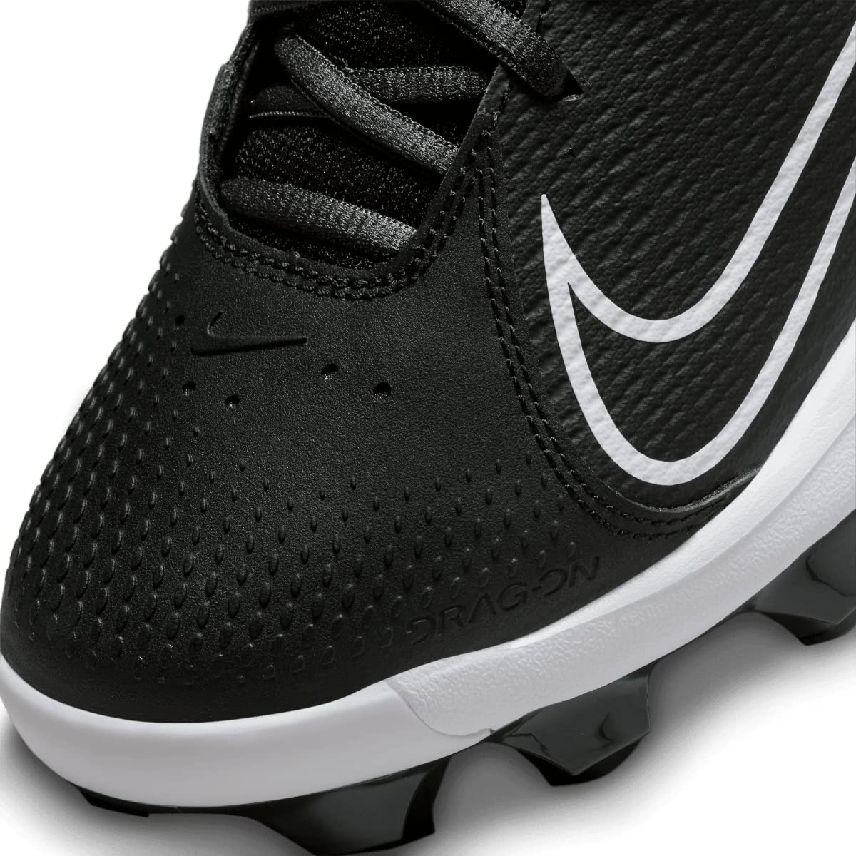 Nike Women's Hyperdiamond 4 Pro Molded Softball Cleats - Black & White - Size 6 | Lightweight & Durable for Fastpitch Softball Games & Practices