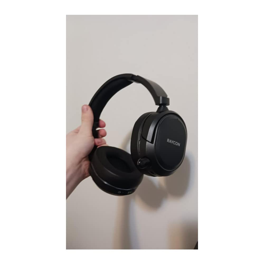 Raycon Wireless Gaming Headphones with Retractable HD Mic - 45ms Ultra-Low Latency, 26H Battery, Bluetooth 5.0 (Deep Space Black) - Perfect for PC, PS5, Xbox & Mobile Gaming