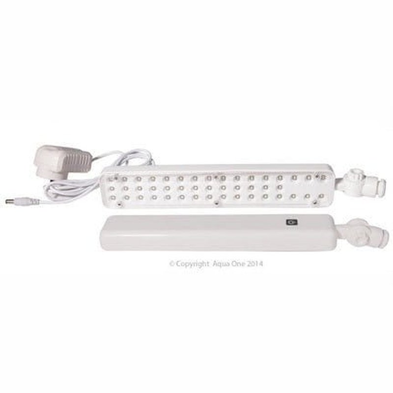 Aqua One Complete LED Light Unit for Reflex 15 White (56181WH L) - Energy Efficient Aquarium Lighting for Freshwater & Saltwater Fish Tanks - Perfect for Home, Office or Aquatic Shops