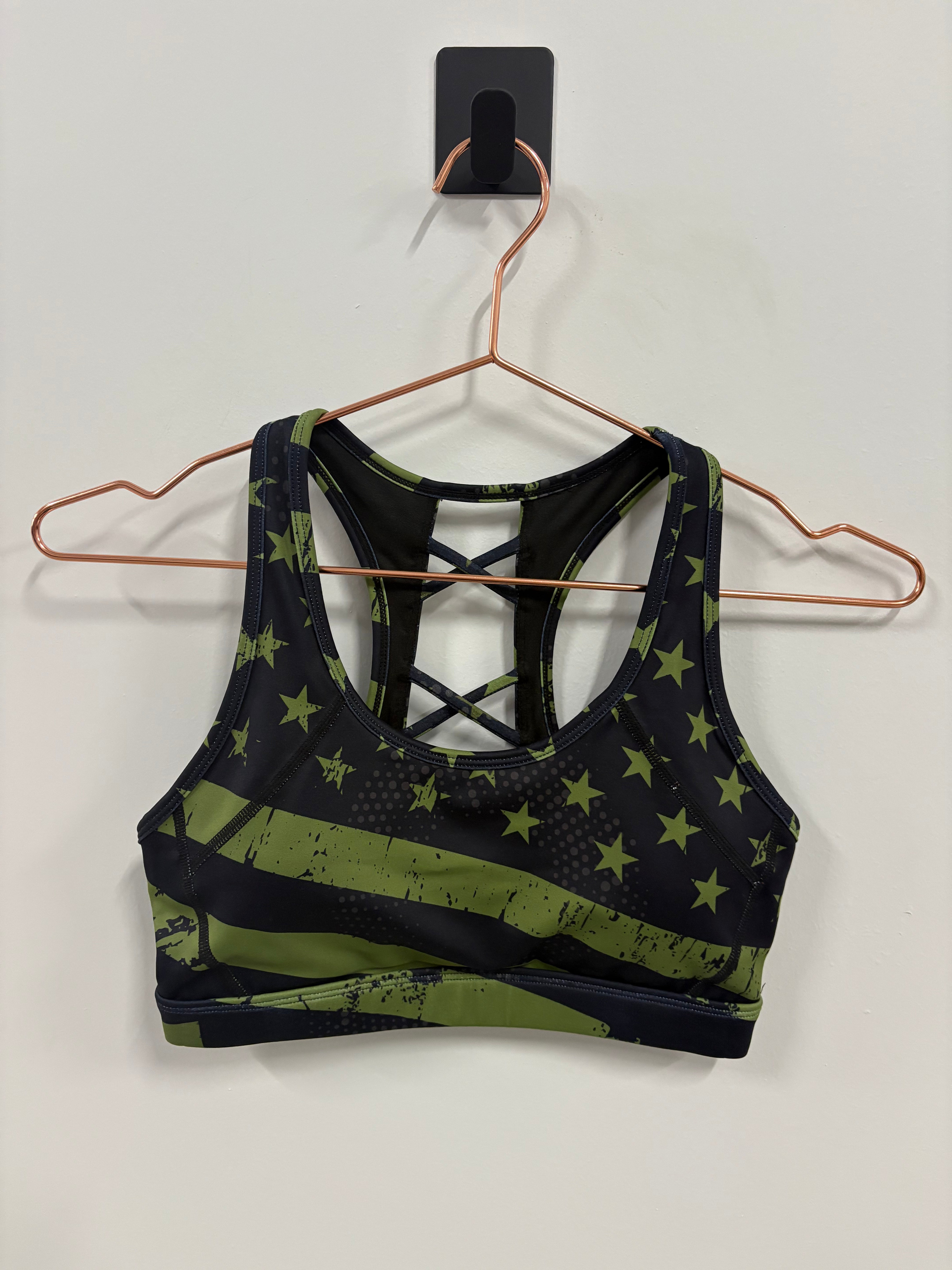 Empowered Bra for Women - Black & Green - Small Size | Comfortable & Supportive for Yoga, Gym & Everyday Wear