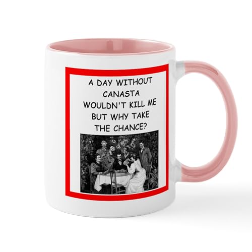 White/Pink Inside - Canasta Mug
