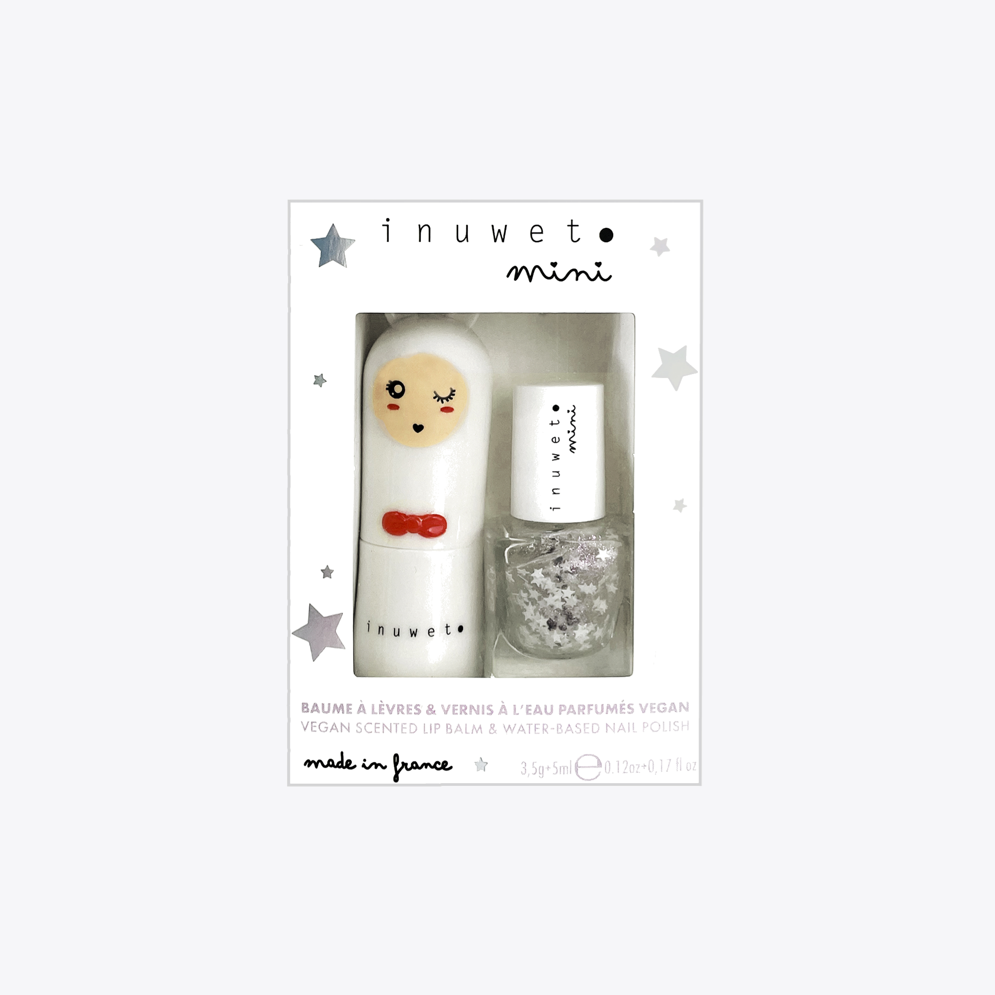 Glitter Lip Balm & Nail Polish Set - Moisturizing Lip Care & Shiny Nail Color for Women - Perfect for Parties, Gifts & Everyday Glam