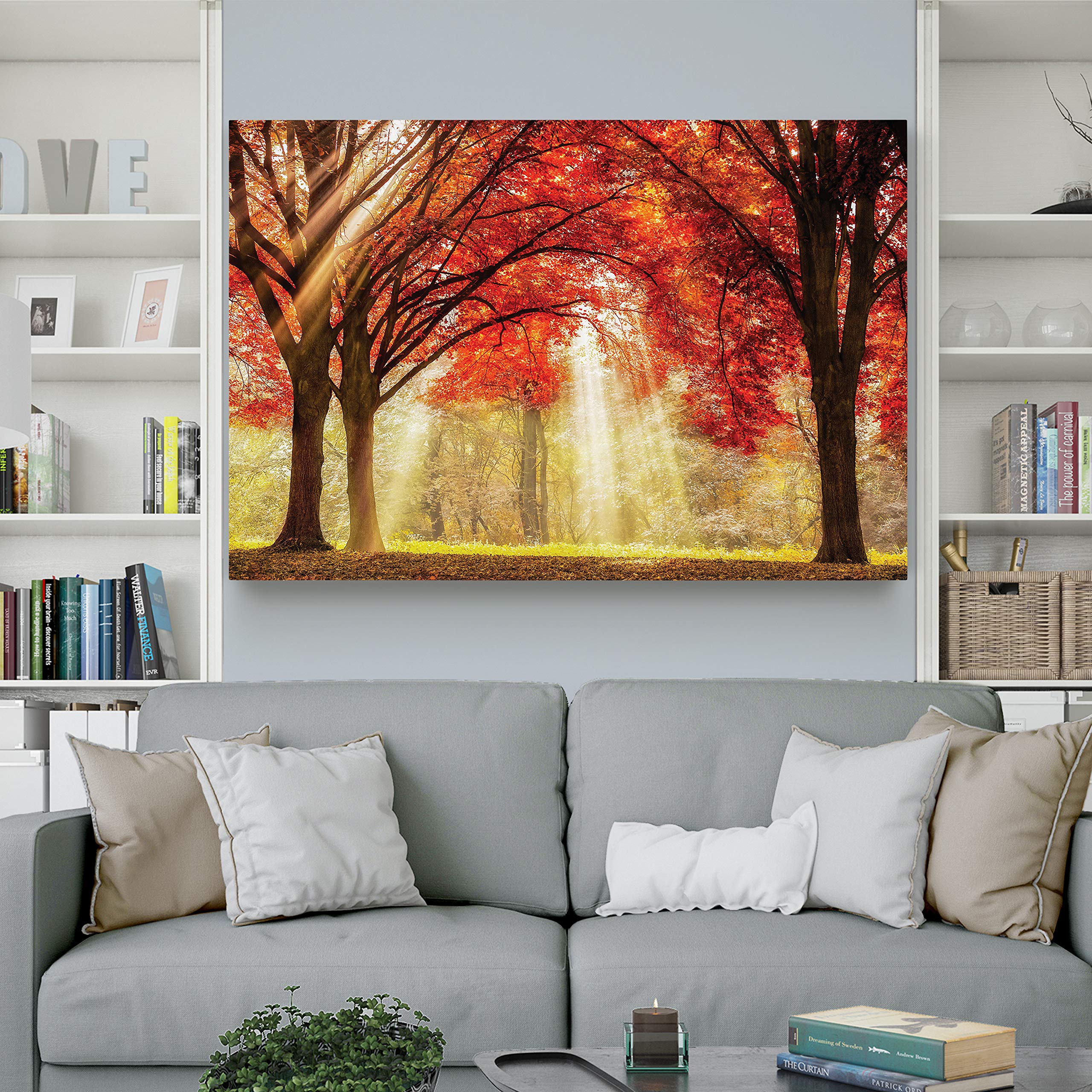 Everland Landscape Canvas Wall Art - 32x48 Inch Ready to Hang Photographic Print for Home & Office Decor | Nature Scenery Picture | Perfect for Living Room, Bedroom or Workspace