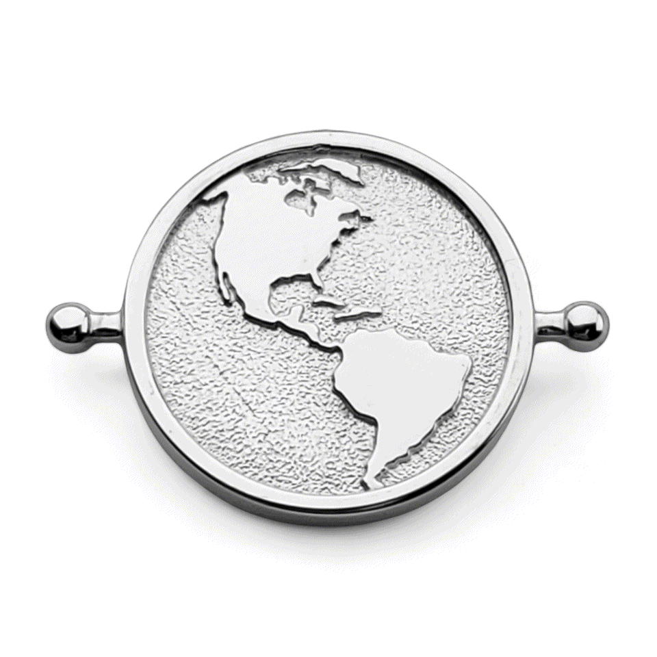 Better with You in It Globe Element - Inspirational World Map Wall Art for Home & Office Decor - Perfect for Living Room, Bedroom, or Gift Giving