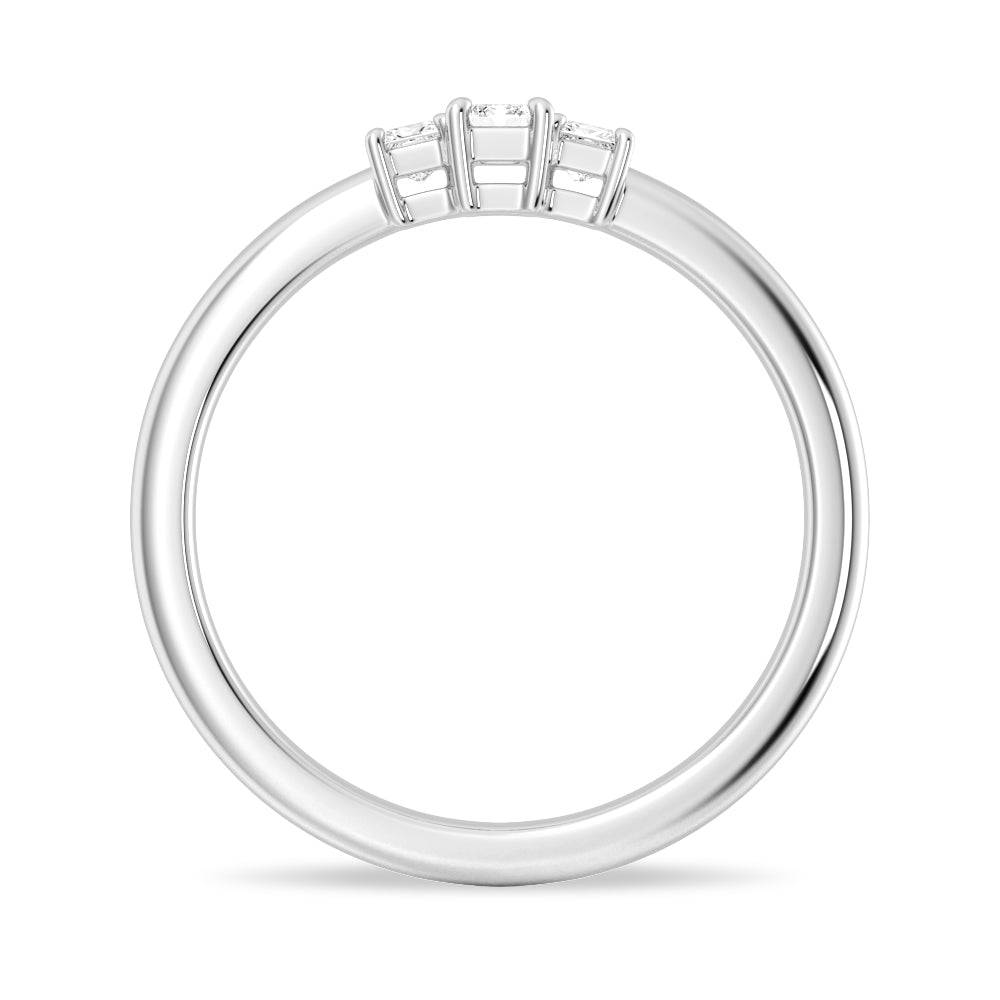 True Love Emerald Cut Lab Grown Diamond Promise Ring for Women - 1 Carat Engagement Wedding Band, Ethical & Conflict-Free - Perfect for Proposals, Anniversaries & Special Occasions
