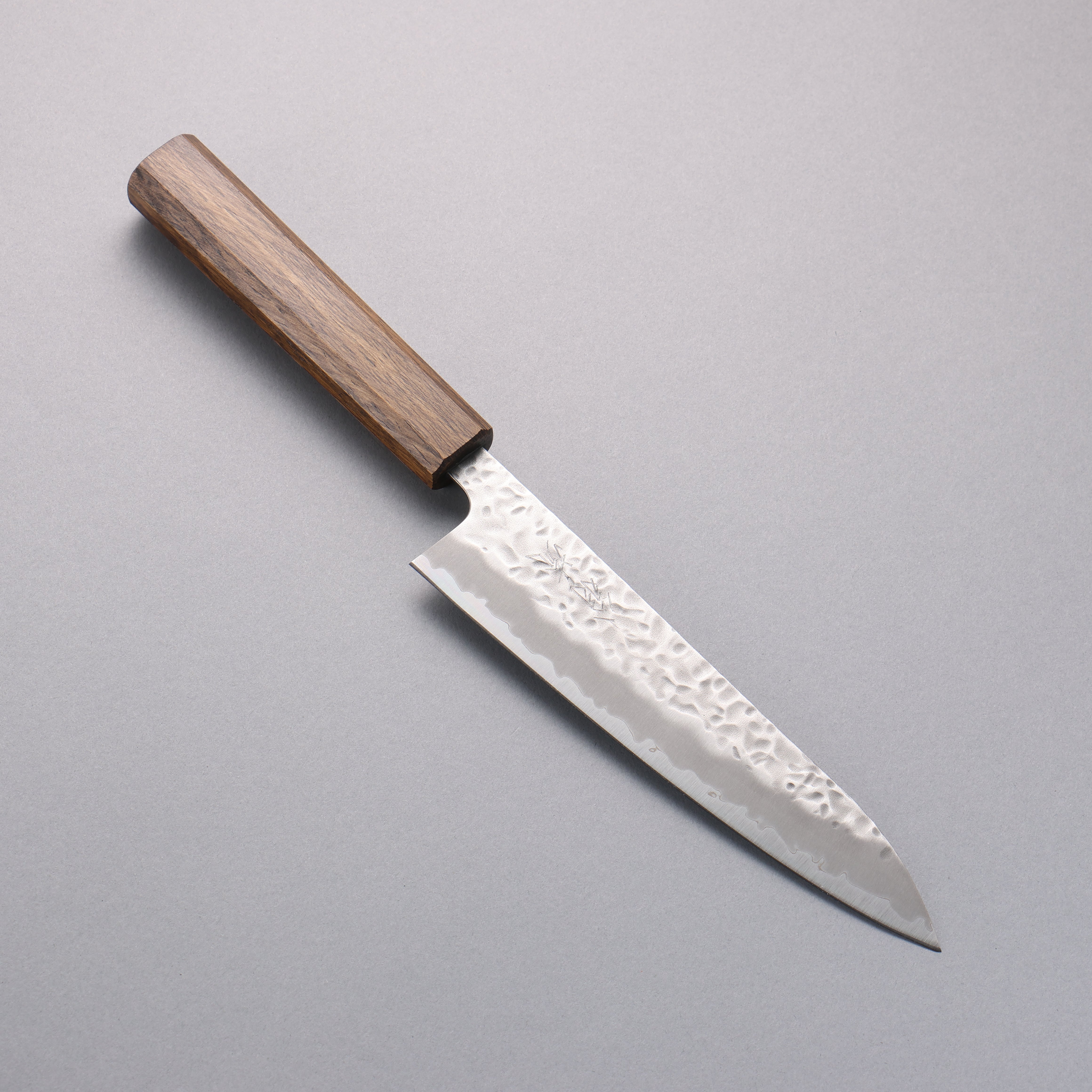 Oul White Steel No.1 Hammered Gyuto Japanese Chef Knife 180mm with Oak Handle - Perfect for Sushi, Meat Slicing & Professional Kitchen Use