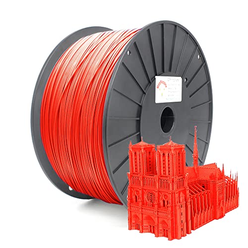 Premium Reprapper Red PLA Filament 1.75mm for 3D Printing - 5kg Spool (±0.03mm Tolerance) - Ideal for 3D Printers, 3D Pens, DIY Projects & Creative Prototyping
