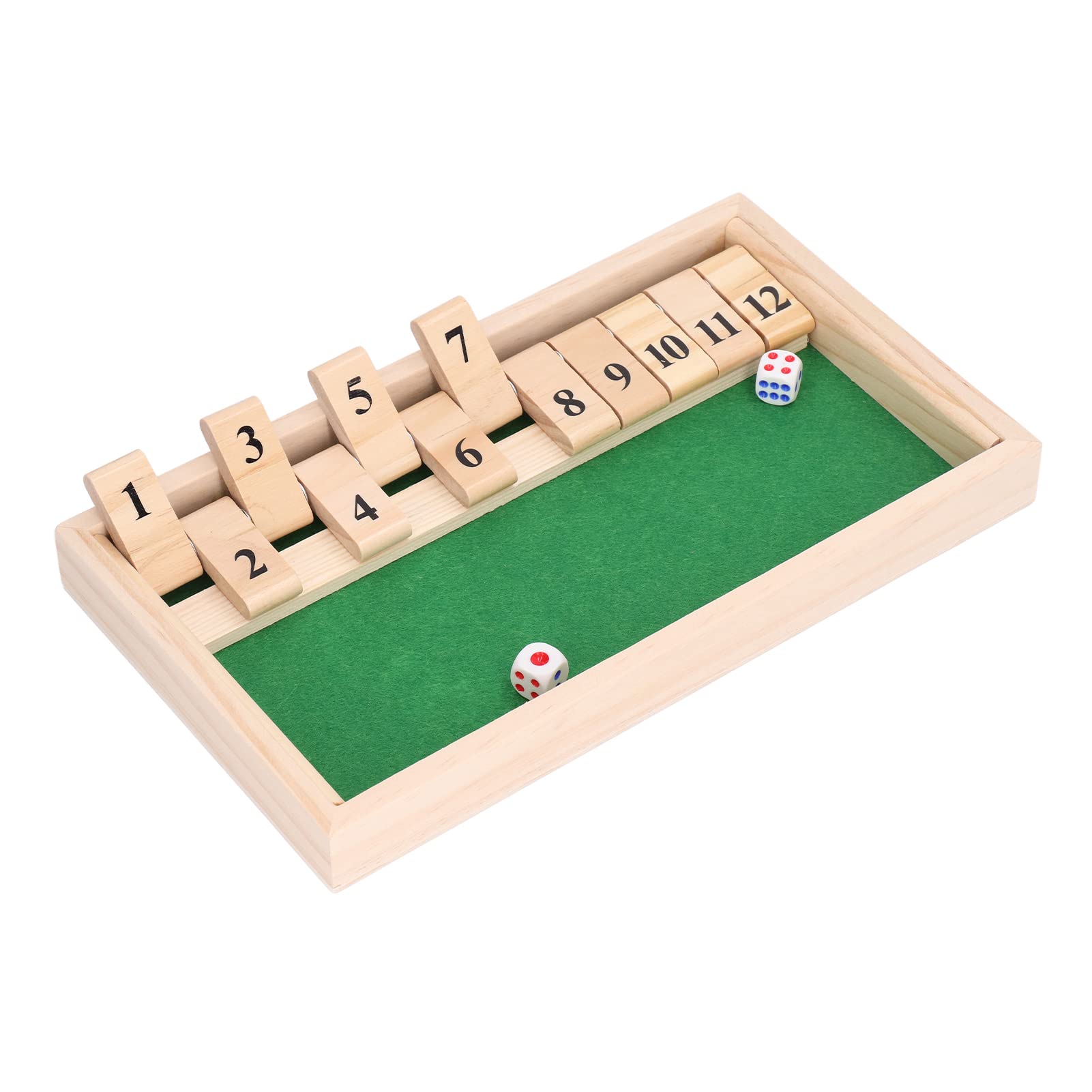 Dice Board Game Set - Portable Flip Tiles Strategy Game for Adults & Friends | Durable & Wear-Resistant for Bars, KTV, Parties & Family Game Nights
