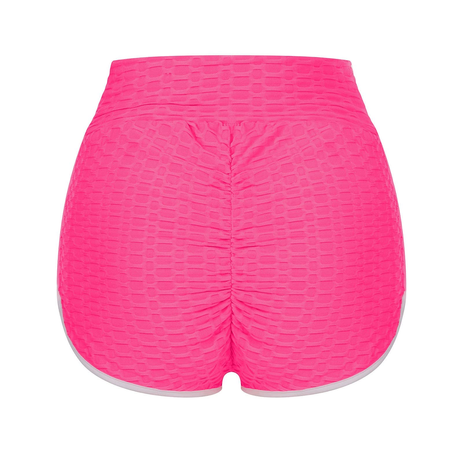 Women's High Waist Yoga Shorts - Stretchy Workout & Running Shorts for Gym & Casual Wear