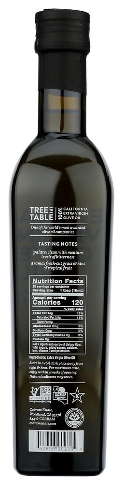 Premium Extra Virgin Olive Oil - Cobram Estate California Select 375ml (Pack of 6) | Cold Pressed, High Polyphenol | Perfect for Salads, Cooking & Gourmet Recipes