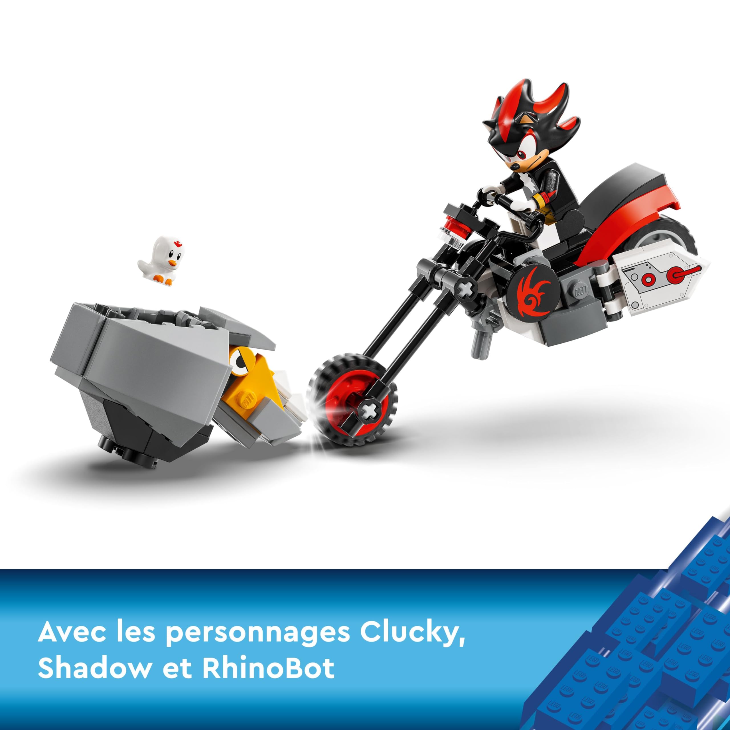 LEGO 76995 Sonic the Hedgehog Shadow's Escape Building Set - Motorcycle Toy with Sonic Game Character Figures - Perfect Gift for Gamers, Boys & Girls Ages 8+ - Great for Playtime, Collecting & Sonic Themed Birthday Parties