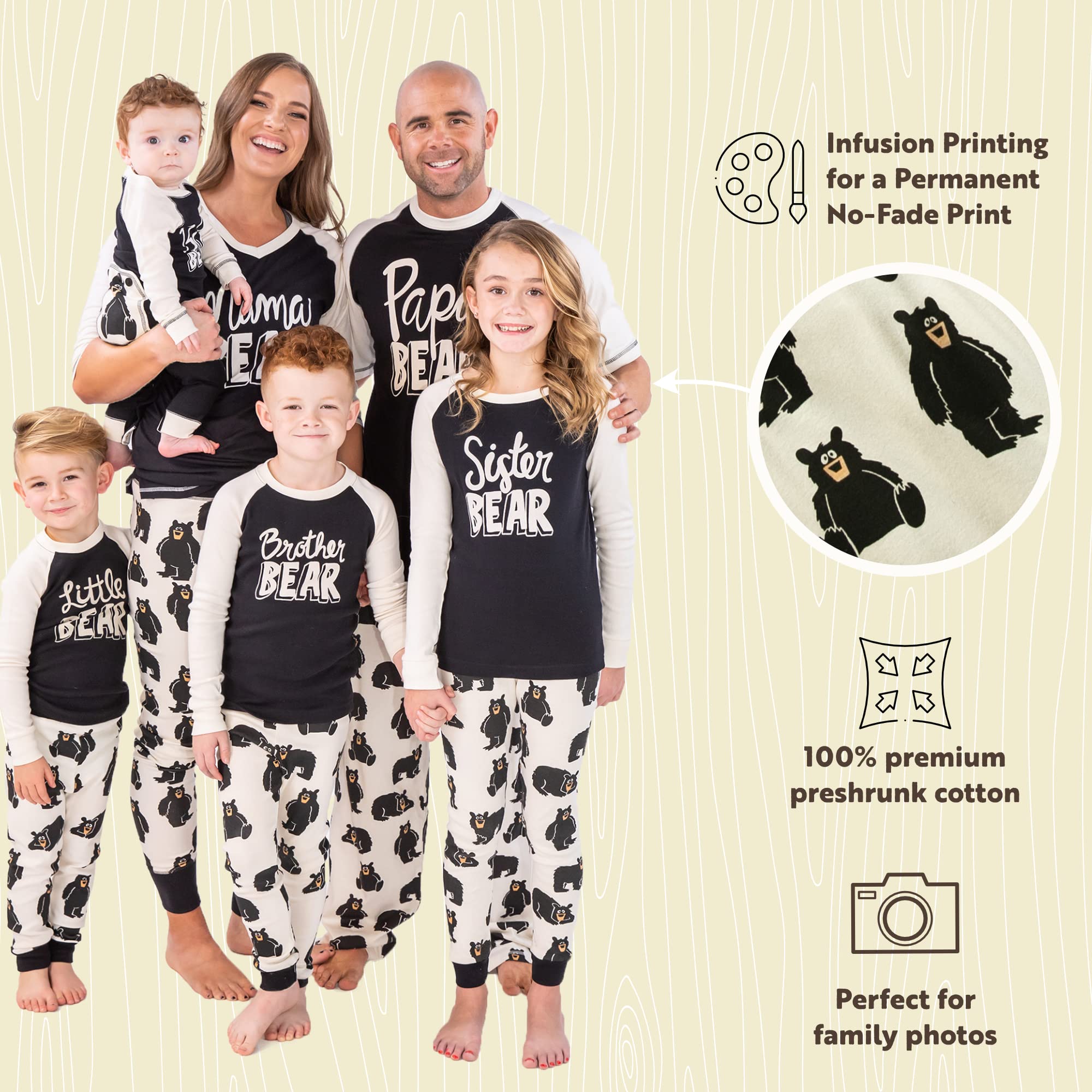 Family Bear Matching Pajama Sets for Adults & Kids - Cozy Homewear