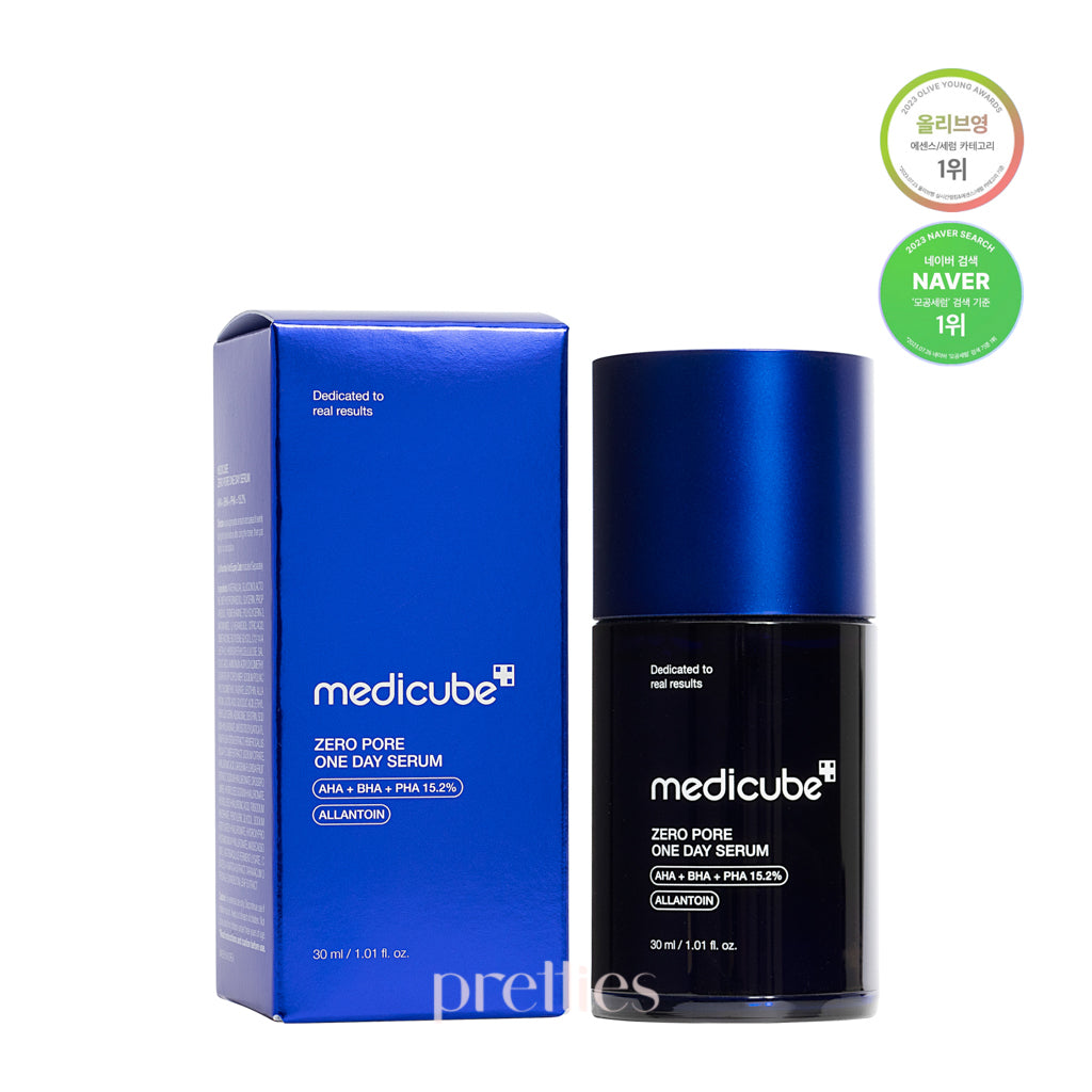 Medicube Zero Pore One Day Serum 30ml - Korean Pore Minimizing & Hydrating Face Serum for Daily Skincare Routine | Perfect for Oily & Combination Skin Types