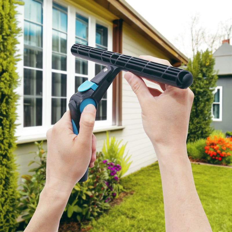 Moerman SwivelMaster T-Bar Window Cleaning Tool - Professional 360° Swivel Squeegee for Streak-Free Glass Cleaning - Perfect for Homes, Offices, and Commercial Buildings