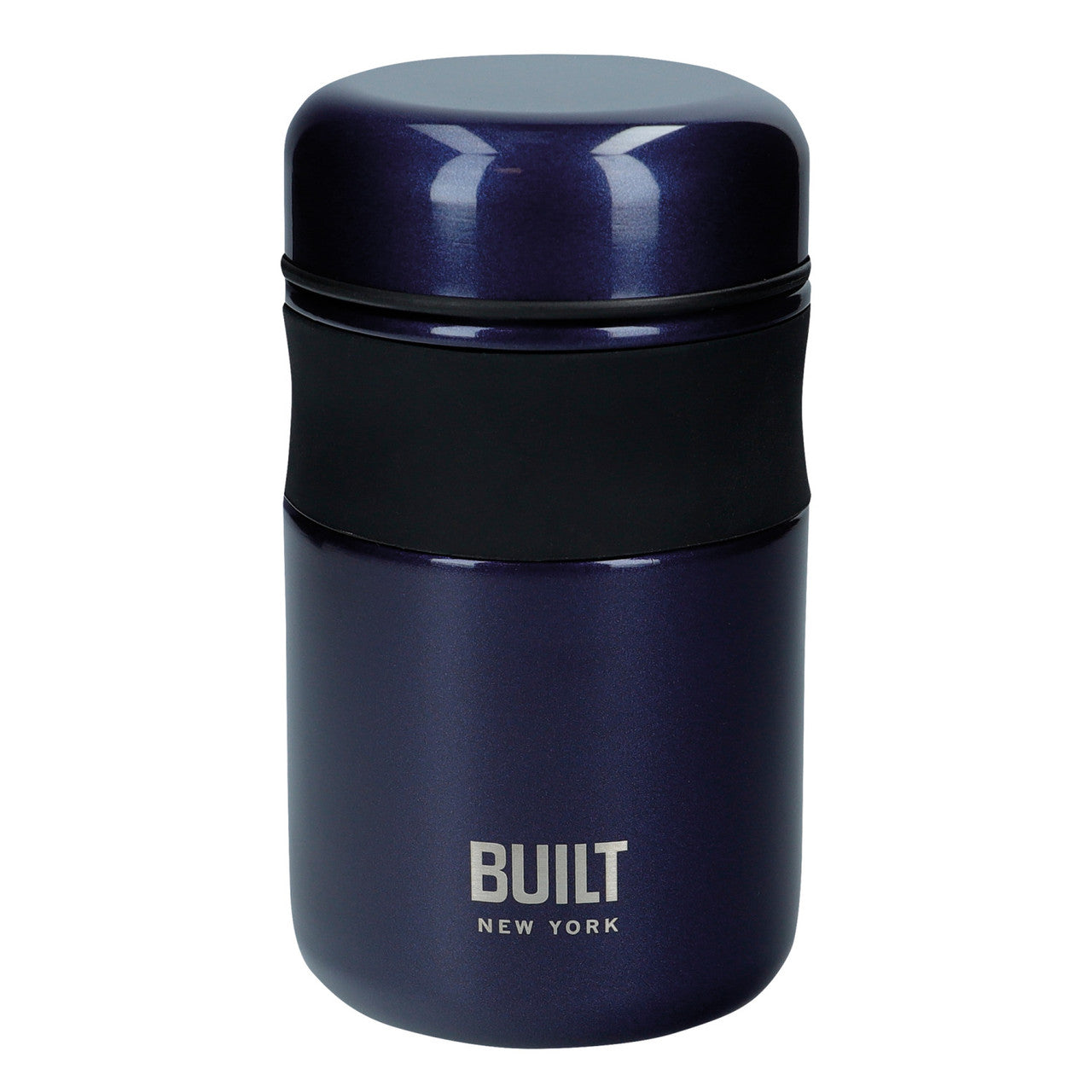Premium 490ml Stainless Steel Food Flask - Midnight Blue - Insulated Lunch Container for Work, School & Outdoor Adventures