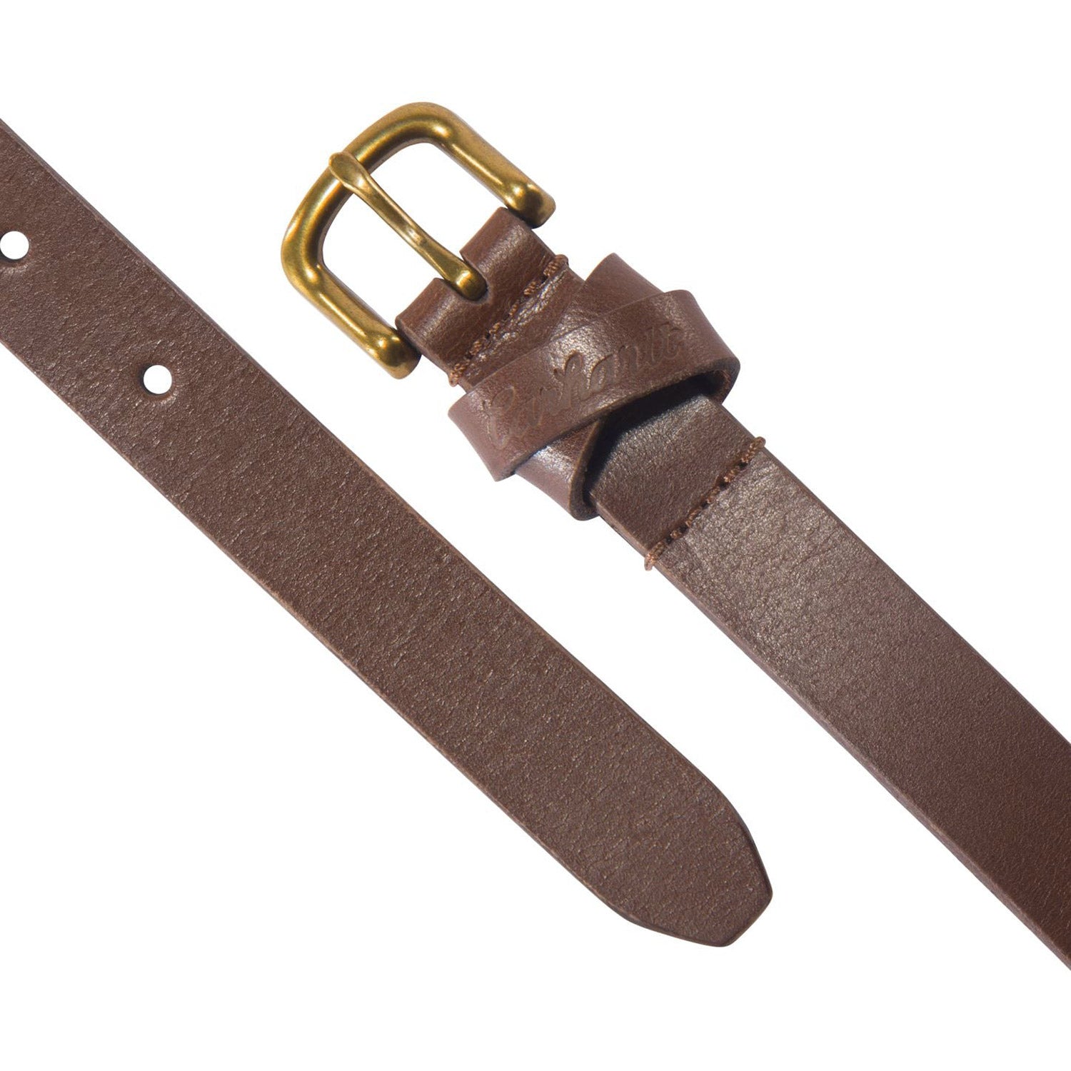 Carhartt Women's Bridle Leather Thin Belt - Durable & Stylish Waist Belt for Casual & Work Wear | Perfect for Jeans, Pants & Work Uniforms
