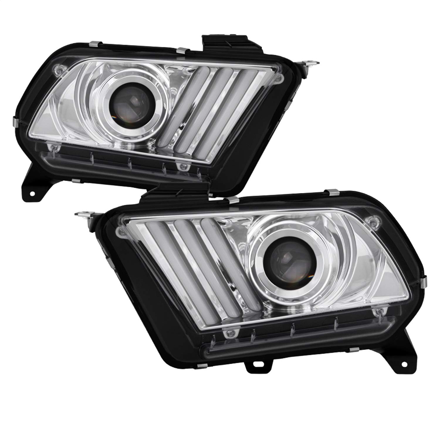 Spyder 5085436 Chrome Projector LED Dry Headlights for Trucks & SUVs – High-Performance Lighting Upgrade for Off-Road Adventures & Night Driving