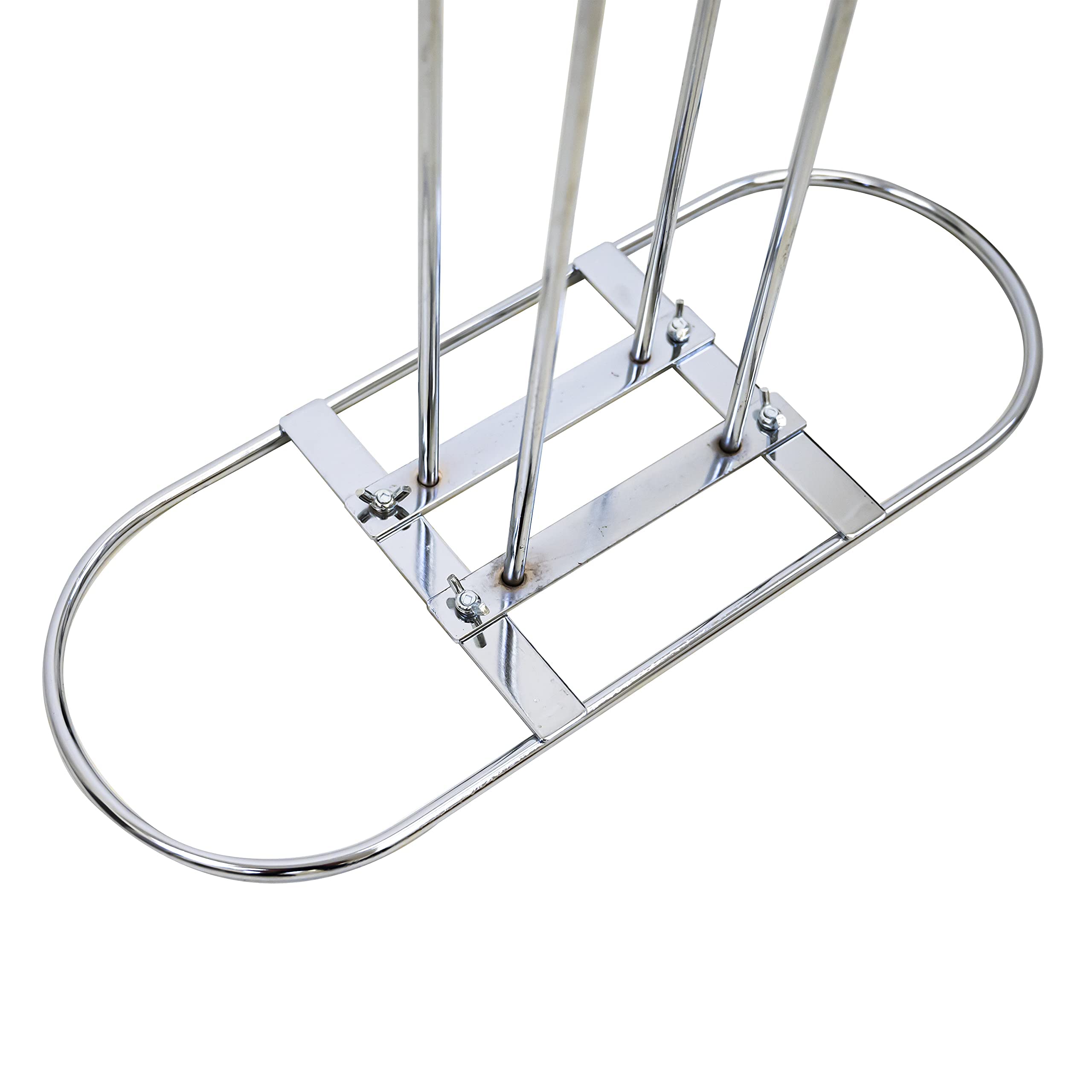 Victory Display Chrome Plated Metal Hanger Stacker - Space Saving Hanger Organizer for Closet - Holds 50-70 Hangers - Perfect for Apartments, Dorm Rooms & Laundry Areas - Durable Clothes Rack Stand & Storage Solution (10 Pack) - Ideal for Small Spaces & Wardrobe Organization