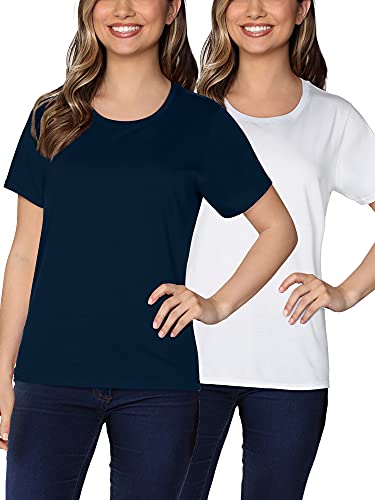Crew - 2 Pack - White/Navy