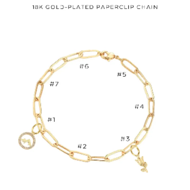 Elegant Charm Bracelet with Assorted Charms - Perfect for Gifts, Parties & Everyday Wear | $30.00