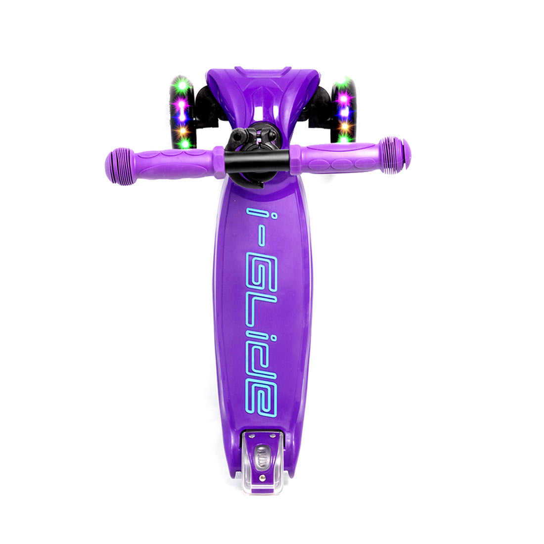 I Glide Kids 3 Wheel Scooter - Purple | Lightweight & Adjustable Kick Scooter for Boys & Girls Ages 3-8 | Perfect for Outdoor Play, Park Rides & Neighborhood Adventures