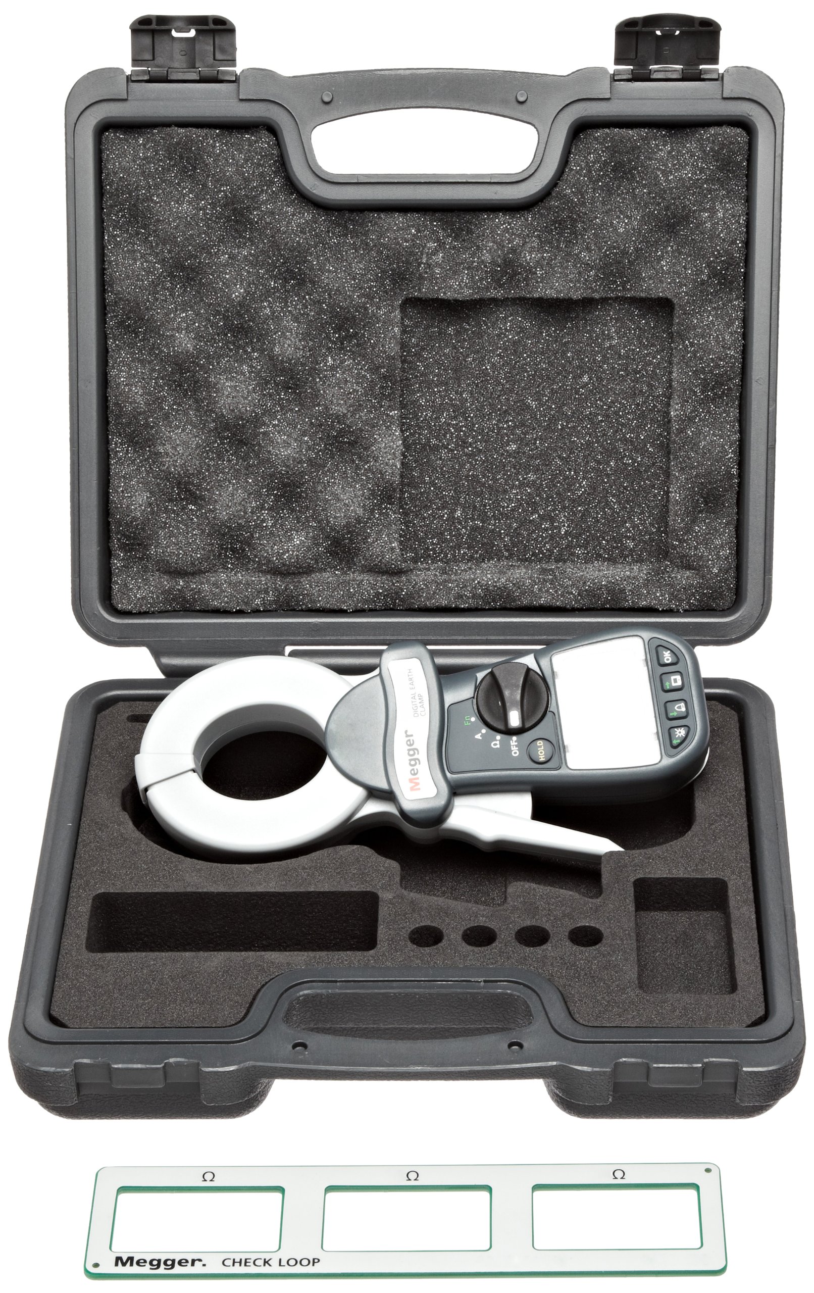 Megger DET14C Digital Clamp-On Ground Resistance Tester - Portable Ground Resistance Meter with Data Storage for Electrical Safety Testing & Industrial Maintenance
