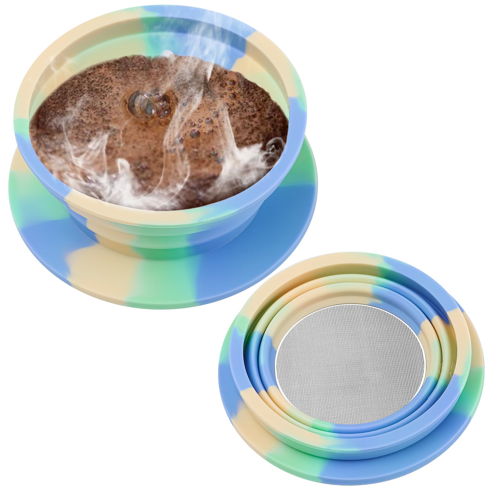 Collapsible Travel Coffee Dripper - Portable Pour Over Kit for Camping & Backpacking