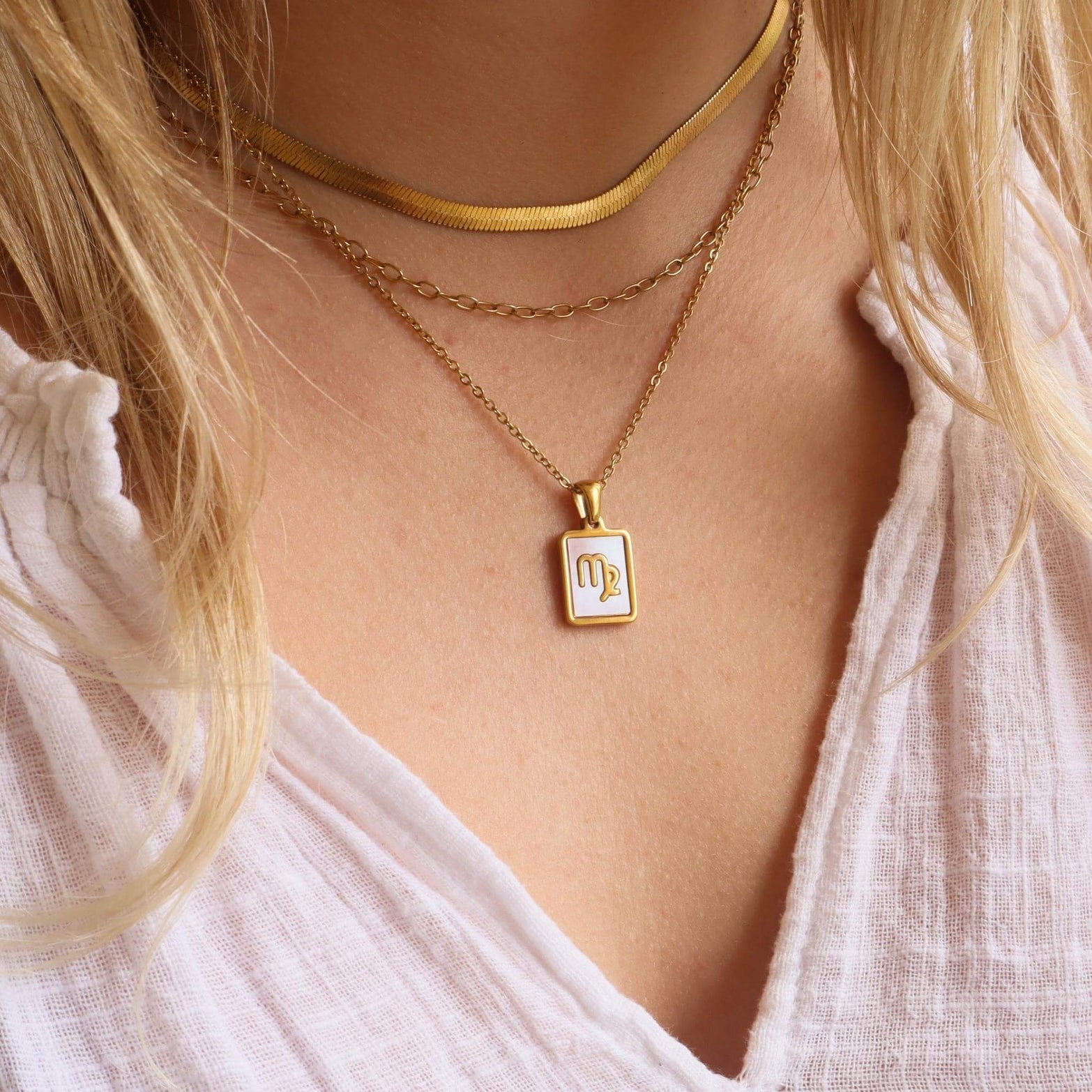 Zodiac Pink Shell Necklace Collection - Handmade Beach Jewelry for Women, Perfect for Summer Vacation & Boho Fashion Accessories