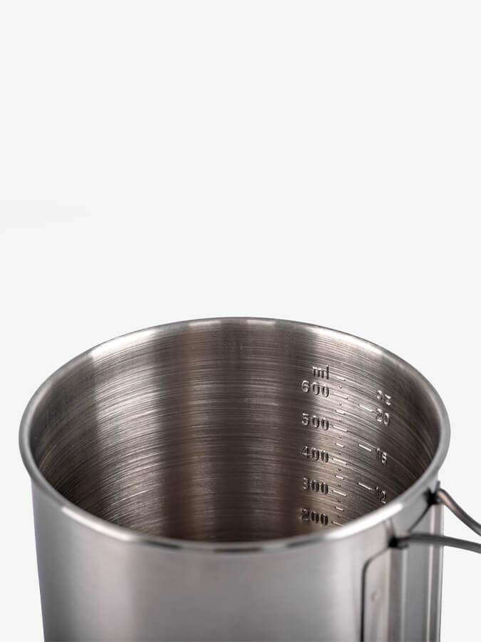Petromax Portable Camping Stove Cup - Durable Stainless Steel Outdoor Cooking Gear for Backpacking, Hiking & Survival - Perfect for Boiling Water & Cooking Meals in the Wild