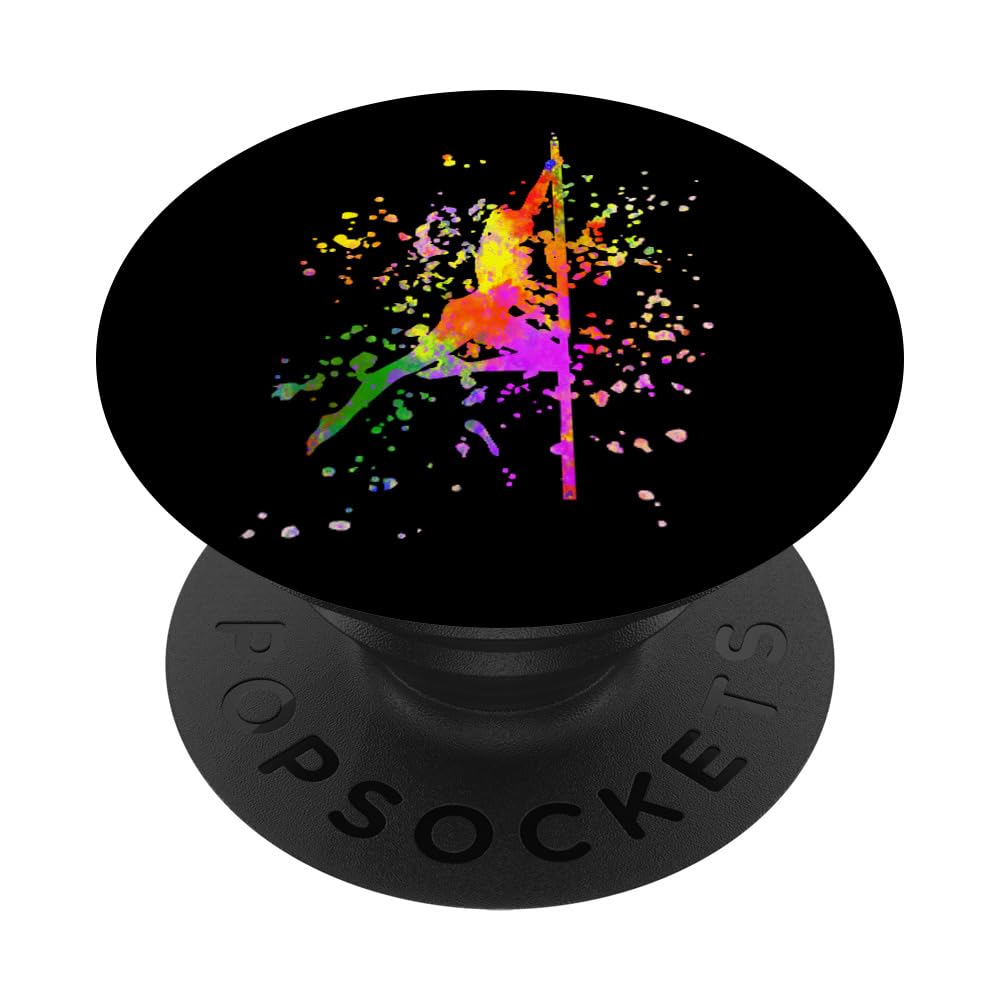 Poledance Bar - Pole Dance Fitness Grip for Women with Paint Splatter Design | Standard PopGrip | Perfect for Pole Dancing, Home Workouts & Phone Accessories