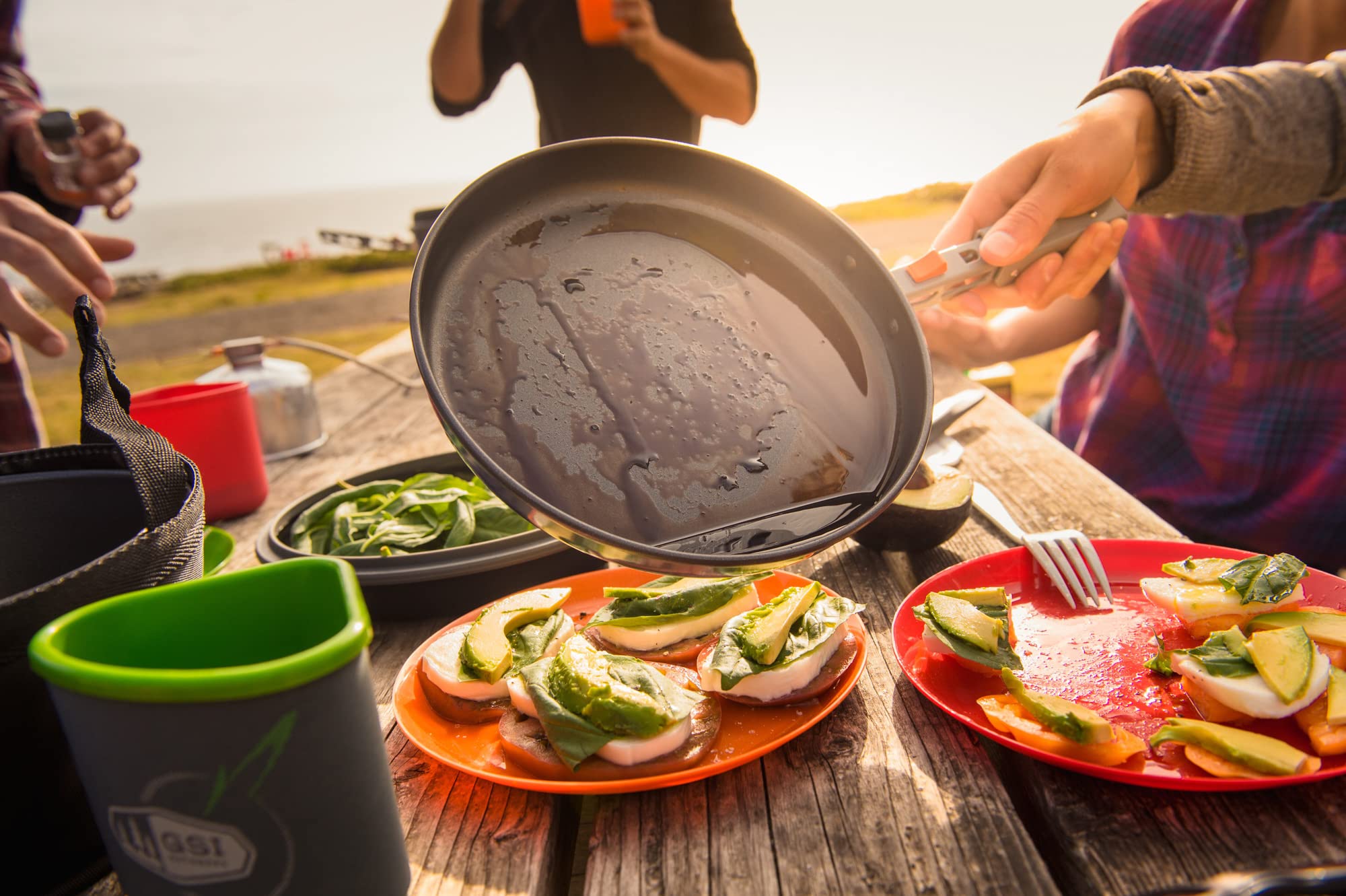 GSI Outdoors Gourmet Kitchen Set 11-Piece Camping Cookware Kit - Portable Chef Tools for Outdoor Cooking, Backpacking & RV Trips