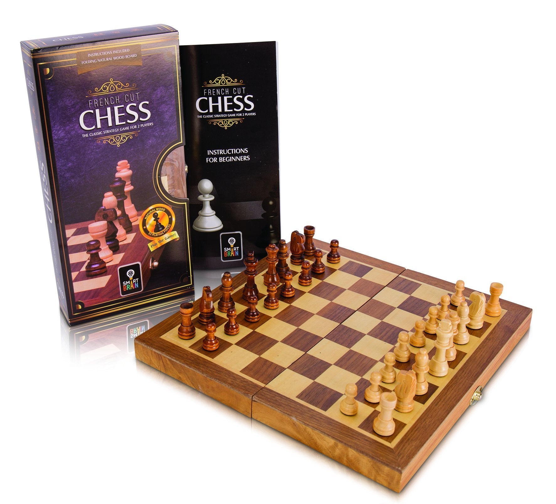 Premium French Cut Wooden Chess Set - 30cm Tournament Size - Perfect for Home, Office & Gifting - Classic Strategy Board Game for Adults & Kids