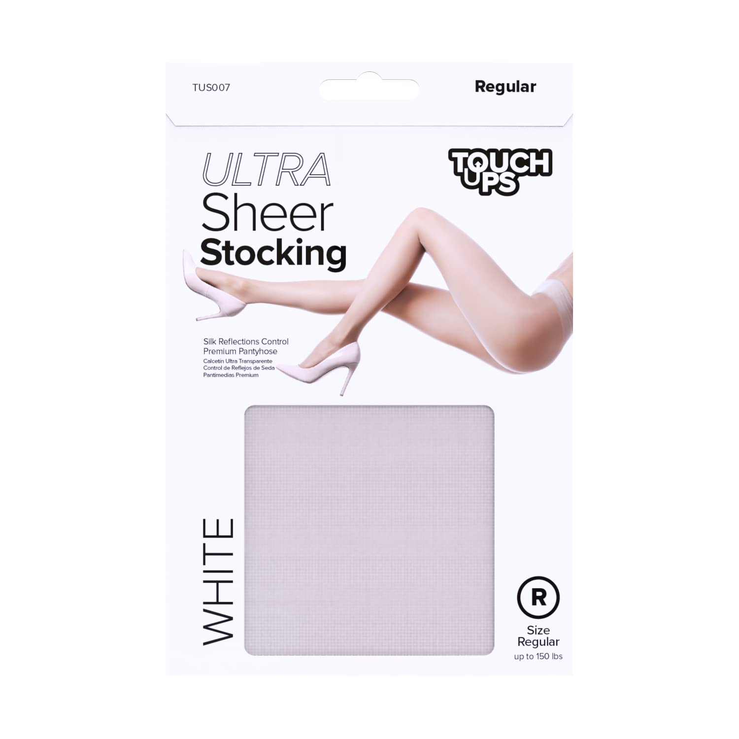 Ultra Sheer TouchUps Silk Reflections Control Top Pantyhose - Premium Nude Sheer Stockings for Work, Formal Events & Everyday Wear