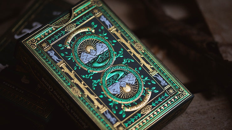 Premium Arcadia Signature Edition Playing Cards - Green Deck for Poker, Magic Tricks & Card Games | Elegant Design for Collectors & Card Enthusiasts