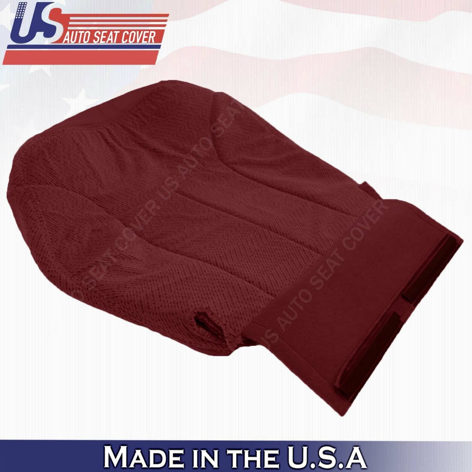 1995-1999 Chevy/GMC Truck Bottom Seat Covers - Driver & Passenger Side, Ruby Red Cloth | Durable & Comfortable for Daily Driving & Road Trips