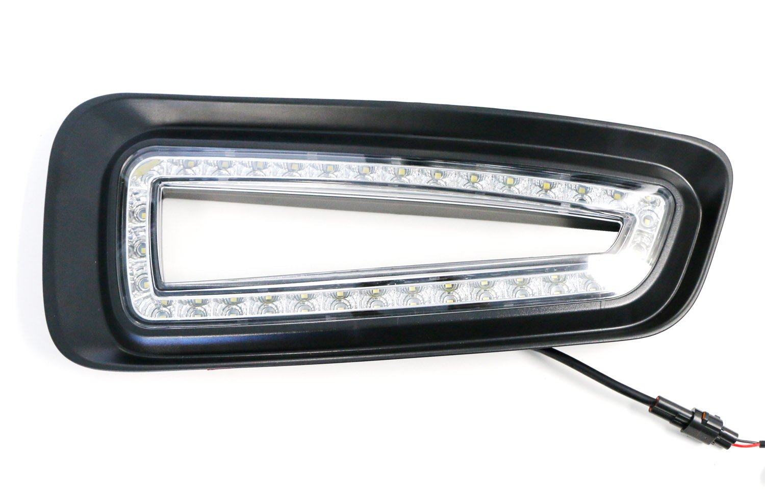 iJDMTOY White LED Daytime Running Lights for 2010-2014 Ford Raptor SVT - Direct Fit Bumper Opening with 66x 15W SMD LEDs | DRL Fog Lights for Off-Road & Daily Driving