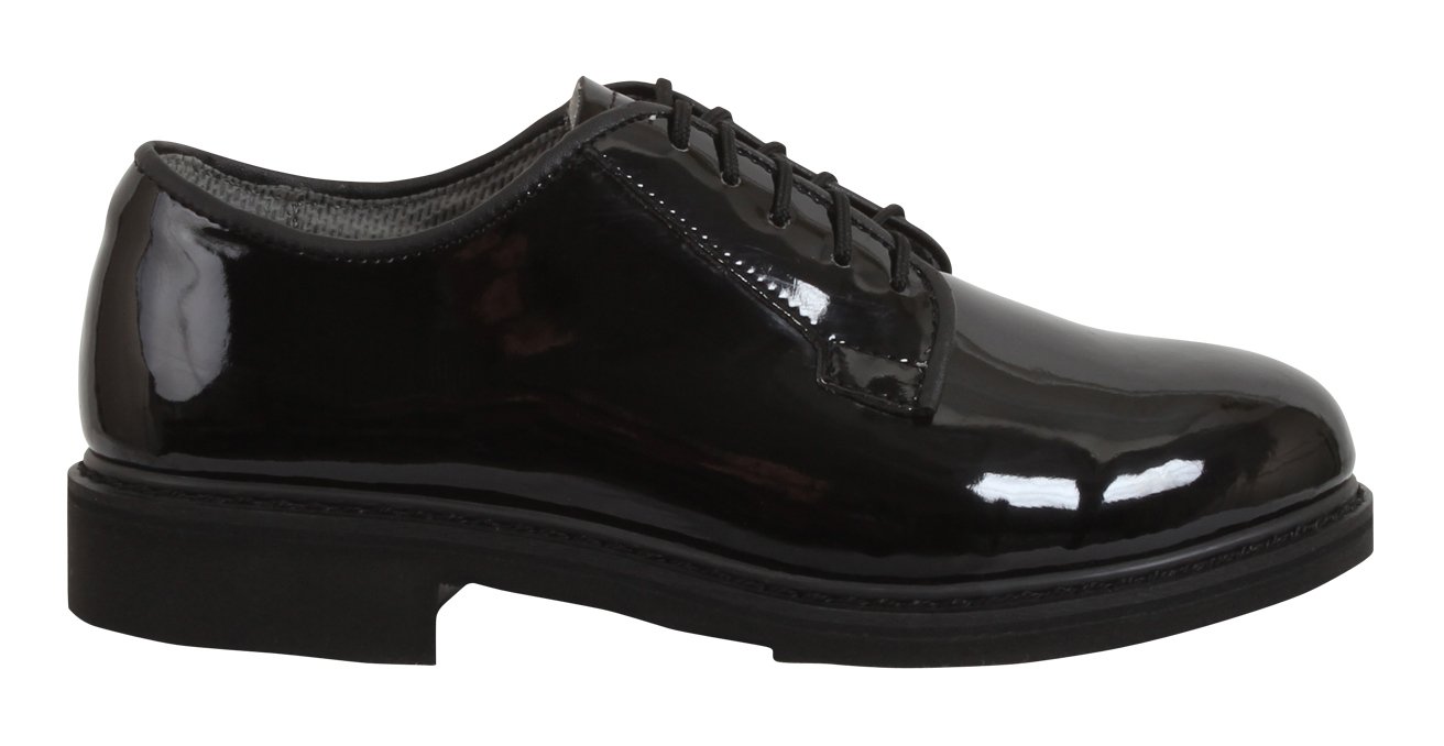 Rothco Men's Hi-Gloss Oxford Dress Shoes - Classic Formal Business Shoes for Office, Wedding & Special Occasions
