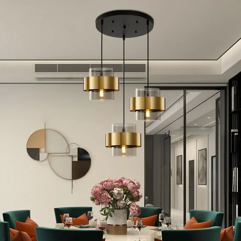 Nordic Luxe Pendant Lights - Modern Minimalist Ceiling Lighting Fixtures for Dining Room, Kitchen Island & Bedroom Decor