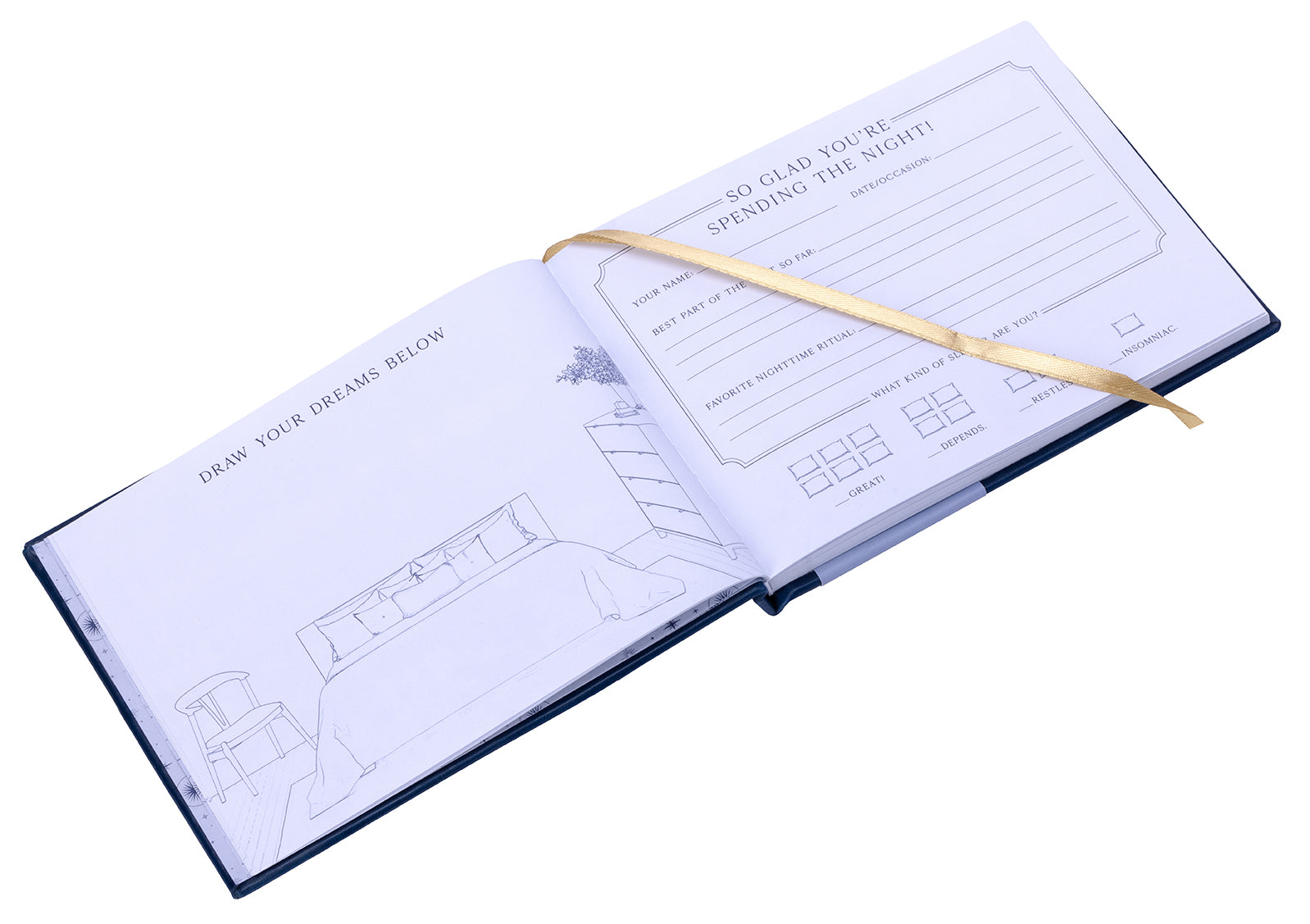 Elegant Overnight Guest Book for Weddings, Hotels & Special Events - Perfect for Visitors to Sign & Leave Messages