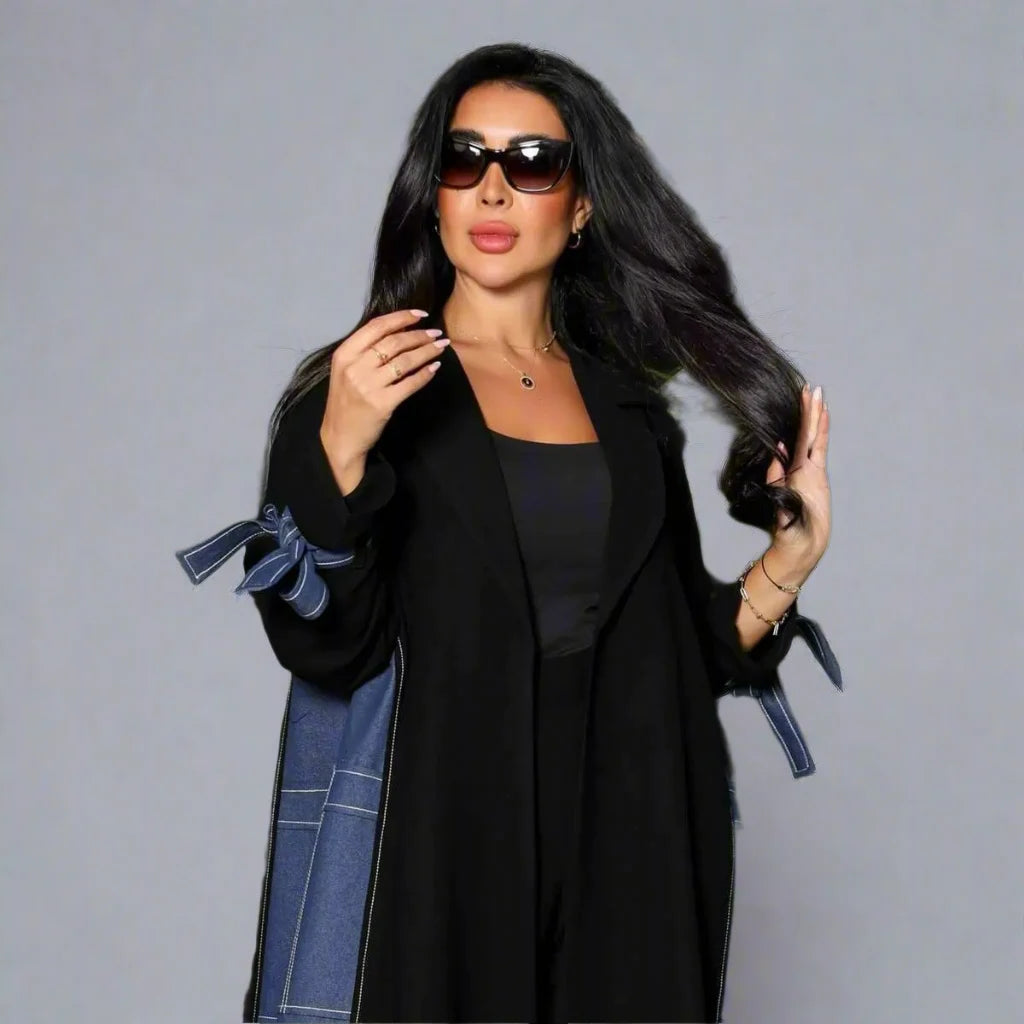 Elegant Modest Fashion Cardigan Open Abaya Dress #24168 - Perfect for Prayer, Mosque & Everyday Wear