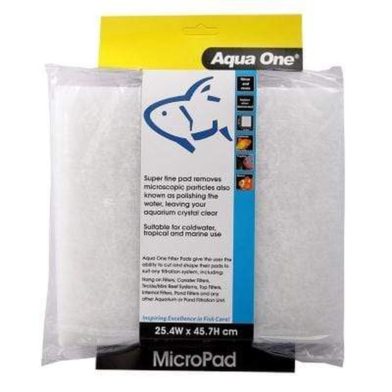 Aqua One Micro Pad 25.4 x 45.7cm - Premium Aquarium Filter Pad for Crystal Clear Water | Perfect for Fish Tanks, Turtle Tanks & Aquatic Habitats