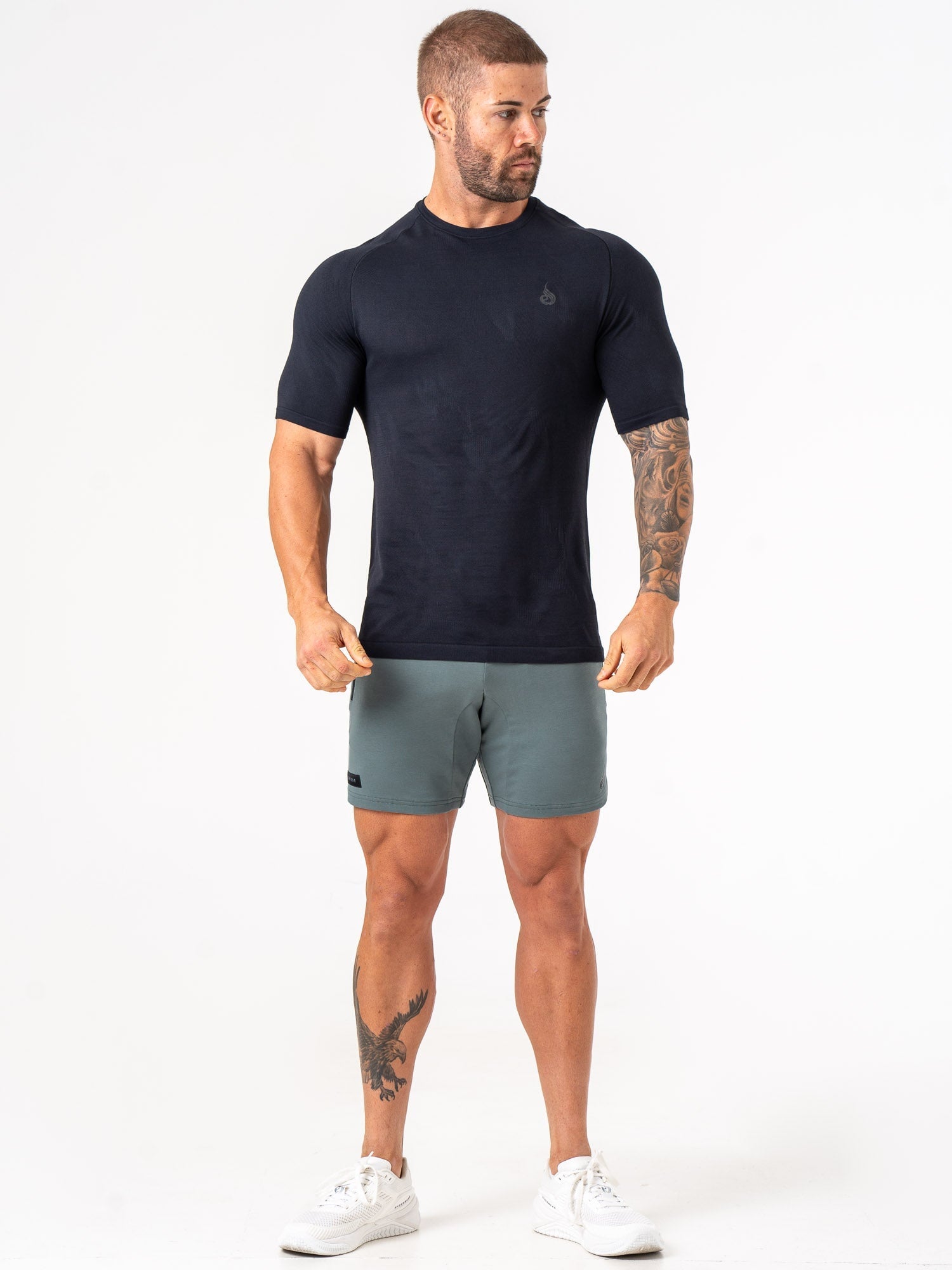 Men's Endurance Track Shorts - Lightweight Running & Training Shorts in Fern Green for Gym, Jogging & Outdoor Sports