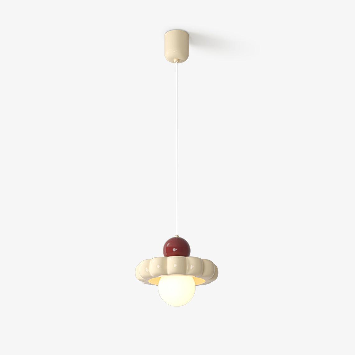 Stylish Cream Cloud Pendant Lamp - Modern Hanging Light Fixture for Bedroom, Living Room & Dining Room Decor